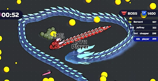 Gameplay screenshot 1 from Snake Clash! - Arcade game