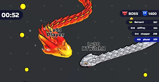 Gameplay screenshot 3 from Snake Clash! - Arcade game